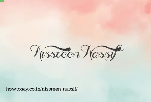 Nissreen Nassif