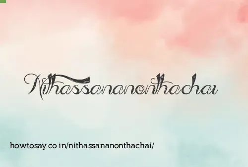 Nithassananonthachai