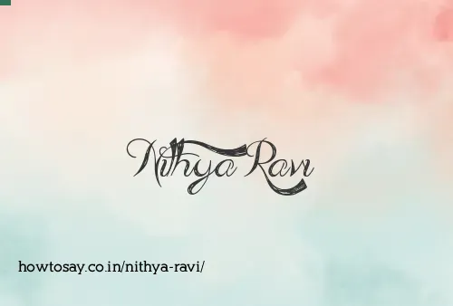 Nithya Ravi