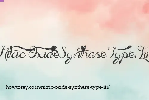 Nitric Oxide Synthase Type Iii