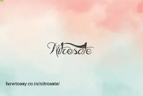 Nitrosate