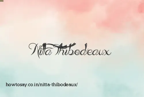 Nitta Thibodeaux