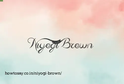 Niyogi Brown