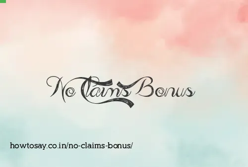 No Claims Bonus