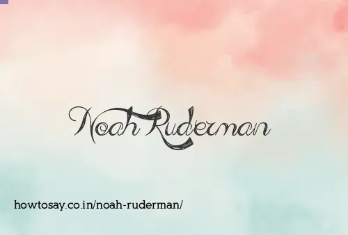 Noah Ruderman