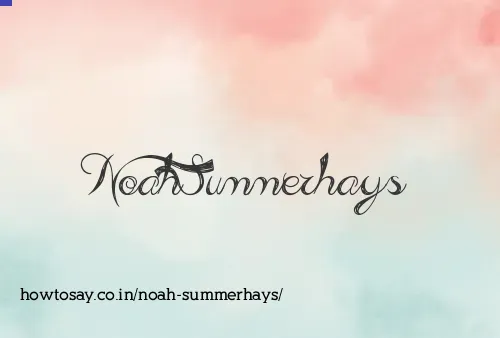 Noah Summerhays