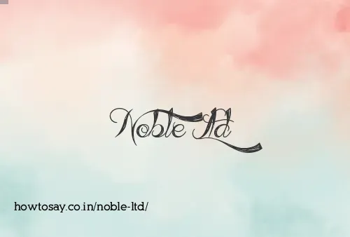 Noble Ltd