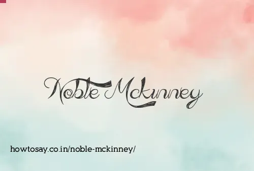 Noble Mckinney