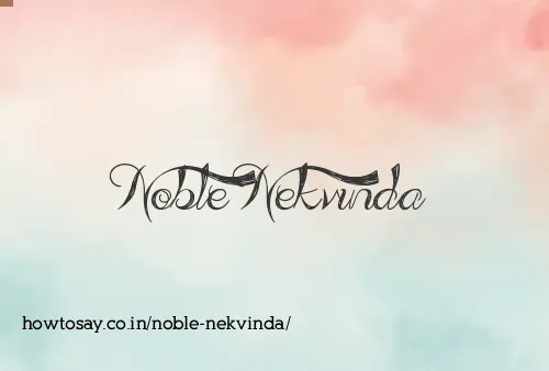 Noble Nekvinda