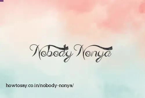 Nobody Nonya
