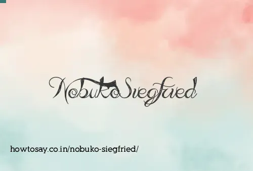 Nobuko Siegfried