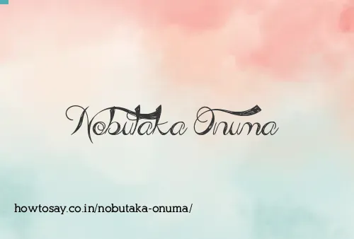 Nobutaka Onuma