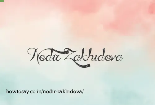 Nodir Zakhidova