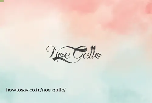 Noe Gallo