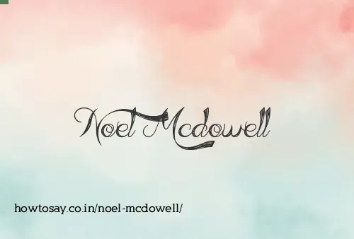 Noel Mcdowell