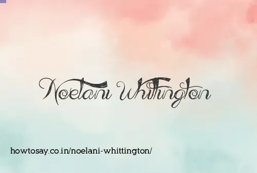 Noelani Whittington