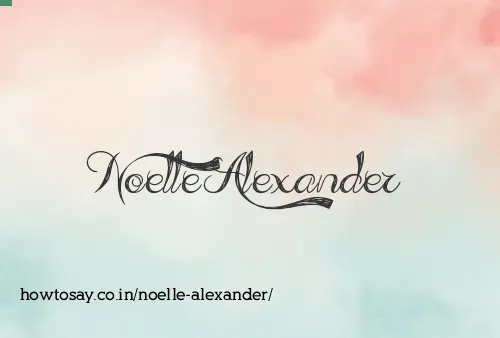 Noelle Alexander