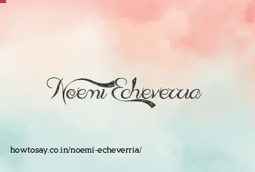 Noemi Echeverria