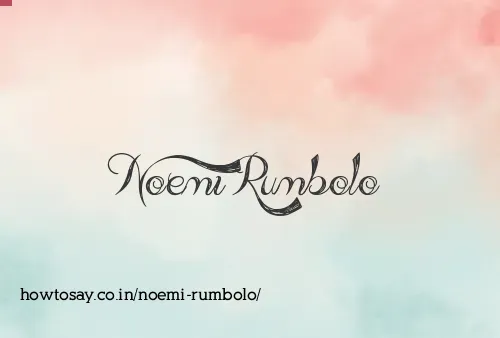 Noemi Rumbolo