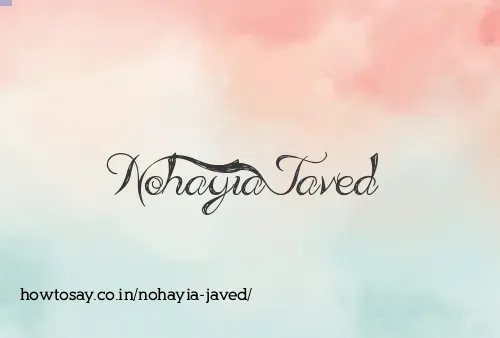 Nohayia Javed