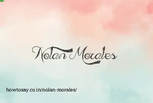 Nolan Morales
