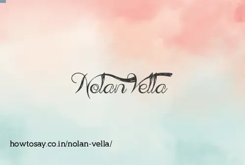 Nolan Vella