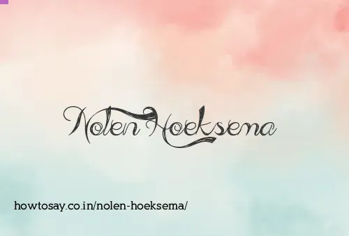 Nolen Hoeksema