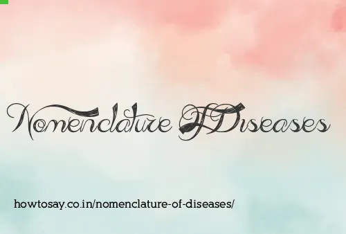 Nomenclature Of Diseases
