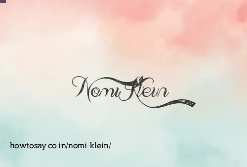 Nomi Klein