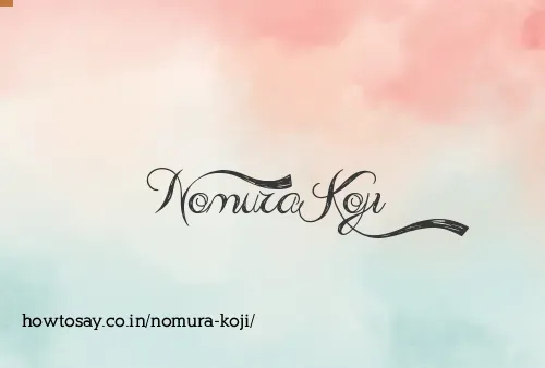 Nomura Koji