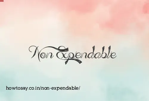 Non Expendable