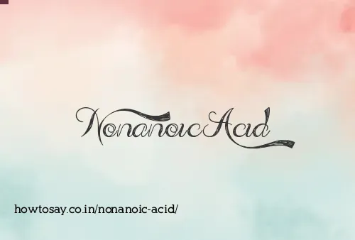 Nonanoic Acid
