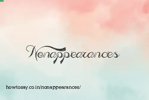 Nonappearances