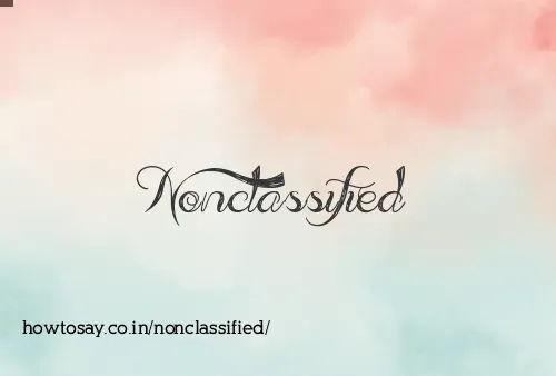 Nonclassified