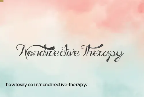 Nondirective Therapy