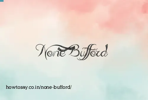 None Bufford