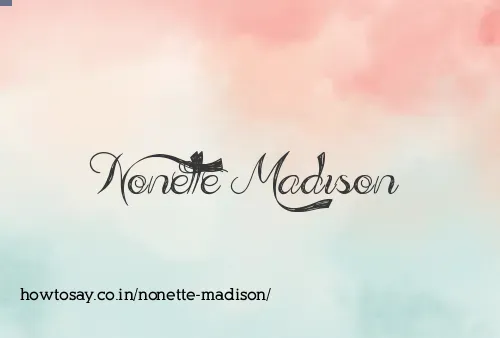 Nonette Madison