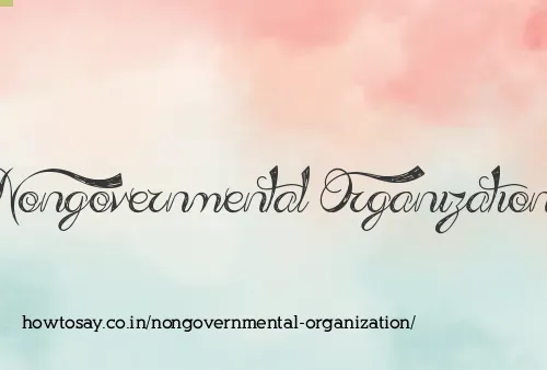 Nongovernmental Organization