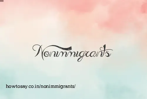 Nonimmigrants