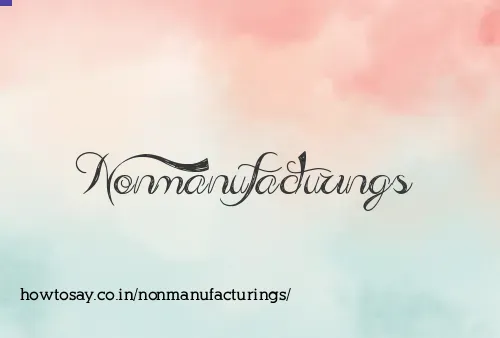 Nonmanufacturings