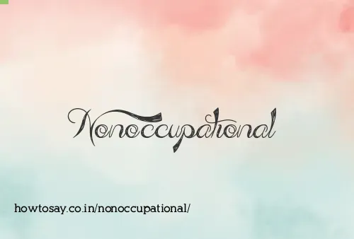 Nonoccupational