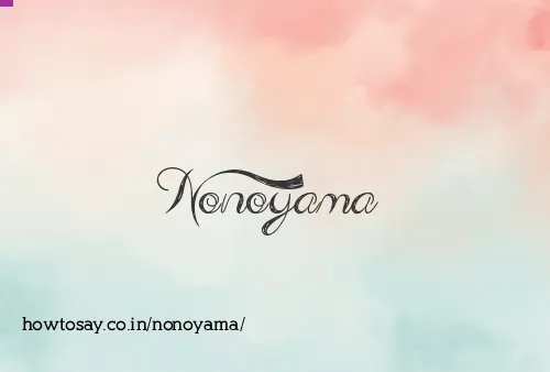 Nonoyama