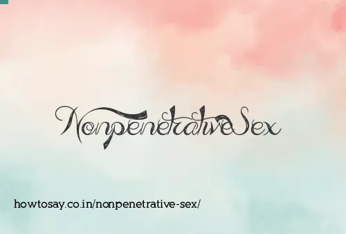 Nonpenetrative Sex