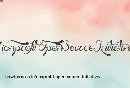 Nonprofit Open Source Initiative