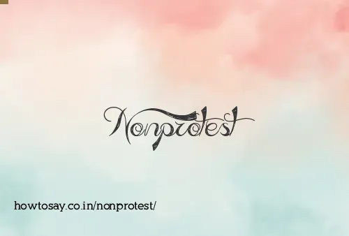 Nonprotest