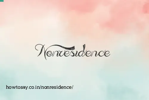 Nonresidence