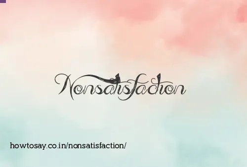 Nonsatisfaction