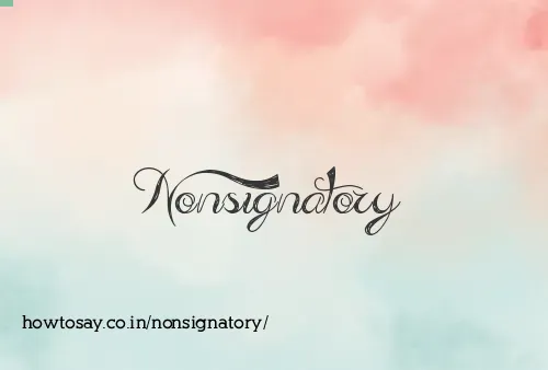 Nonsignatory