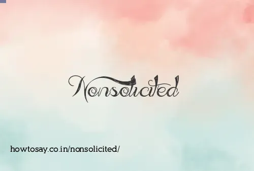 Nonsolicited
