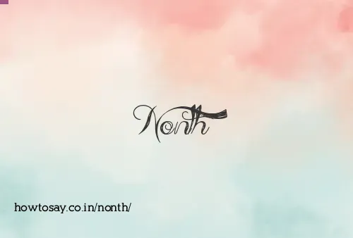 Nonth